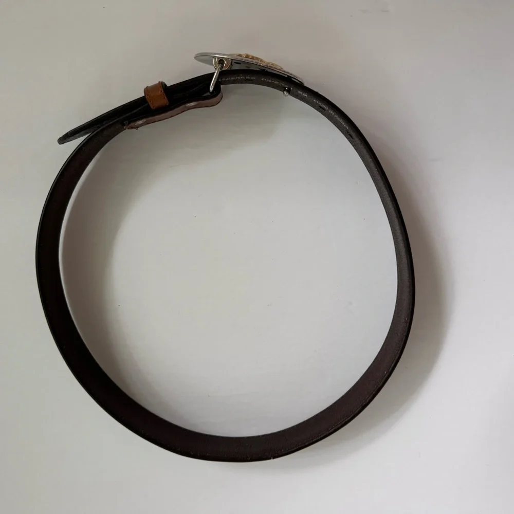 Nocona Belt Co Brown Leather Belt Cowboy Western